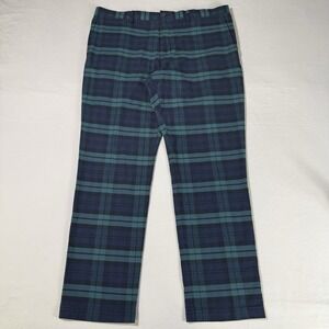 Polo Ralph Lauren Pants Men's 40x32 Blackwatch Tartan Plaid Stretch Slim Fit EUC